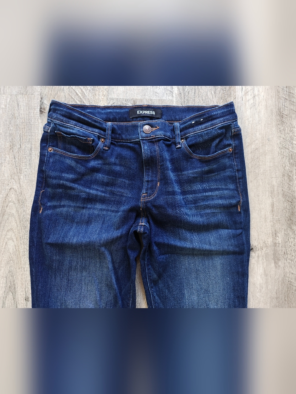 Express Skyscraper Mid Rise Denim Jeans - Picture 3 of 14